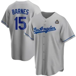 Los Angeles Dodgers Austin Barnes Gray Replica Youth Road 2024 World Series Player Jersey