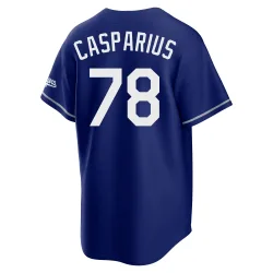 Los Angeles Dodgers Ben Casparius Royal Limited Youth Alternate Stadium Player Jersey