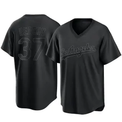 Los Angeles Dodgers Brandon Beachy Black Replica Youth Pitch Fashion Player Jersey