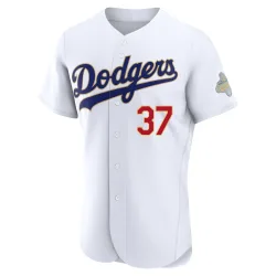 Los Angeles Dodgers Brandon Beachy Gold Authentic Men's White 2026 Collection Player Jersey
