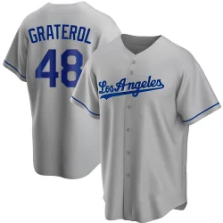 Los Angeles Dodgers Brusdar Graterol Gray Replica Men's Road Player Jersey