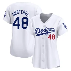 Los Angeles Dodgers Brusdar Graterol White Limited Women's Home Player Jersey