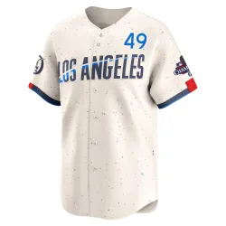 Los Angeles Dodgers Charlie Hough Cream Limited Youth 2024 City Connect World Series Champions Player Jersey