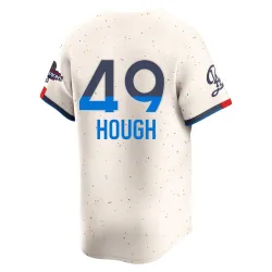 Los Angeles Dodgers Charlie Hough Cream Limited Youth 2024 City Connect World Series Champions Player Jersey