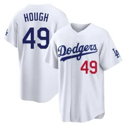 Los Angeles Dodgers Charlie Hough White Limited Youth Home Stadium Player Jersey