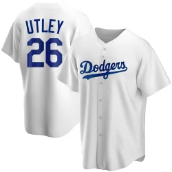 Los Angeles Dodgers Chase Utley White Replica Youth Home Player Jersey
