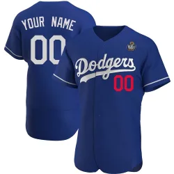 Los Angeles Dodgers Custom Royal Authentic Men's Alternate 2024 World Series Player Jersey