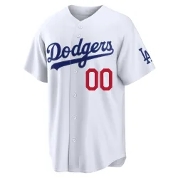 Los Angeles Dodgers Custom White Limited Men's Home Stadium Player Jersey