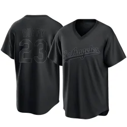 Los Angeles Dodgers Danny Duffy Black Replica Youth Pitch Fashion Player Jersey