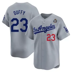 Los Angeles Dodgers Danny Duffy Gray Limited Youth Away 2024 World Series Player Jersey