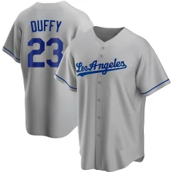 Los Angeles Dodgers Danny Duffy Gray Replica Youth Road Player Jersey