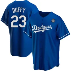 Los Angeles Dodgers Danny Duffy Royal Replica Men's Alternate 2024 World Series Player Jersey