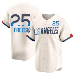 Los Angeles Dodgers David Freese Cream Limited Men's 2024 City Connect Player Jersey