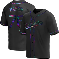 Los Angeles Dodgers J.D. Martin Black Holographic Replica Youth Alternate Player Jersey