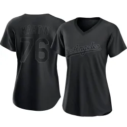 Los Angeles Dodgers J.D. Martin Black Replica Women's Pitch Fashion Player Jersey