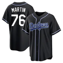 Los Angeles Dodgers J.D. Martin Black Replica Youth Fashion Out Player Jersey