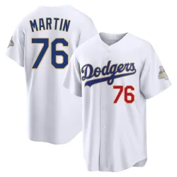 Los Angeles Dodgers J.D. Martin Gold Limited Men's White 2026 Collection Stadium Player Jersey