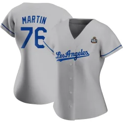 Los Angeles Dodgers J.D. Martin Official Gray Authentic Women's Road 2024 World Series Player MLB Jersey