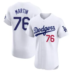 Los Angeles Dodgers J.D. Martin White Elite Men's Home Player Jersey