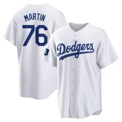Los Angeles Dodgers J.D. Martin White Replica Youth 2024 World Tour Seoul Series Home Player Jersey