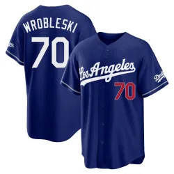 Los Angeles Dodgers Justin Wrobleski Royal Limited Youth Alternate Stadium Player Jersey