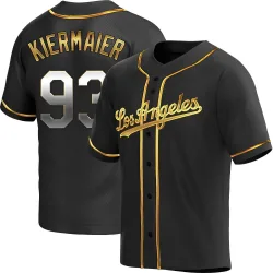 Los Angeles Dodgers Kevin Kiermaier Black Golden Replica Youth Alternate Player Jersey