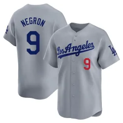 Los Angeles Dodgers Kristopher Negron Gray Limited Men's Away Player Jersey
