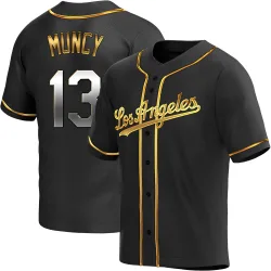 Los Angeles Dodgers Max Muncy Black Golden Replica Men's Alternate Player Jersey