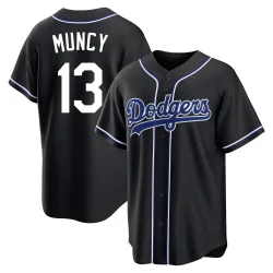 Los Angeles Dodgers Max Muncy Black Replica Men's Fashion Out Player Jersey
