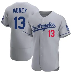Los Angeles Dodgers Max Muncy Gray Authentic Men's Away Player Jersey
