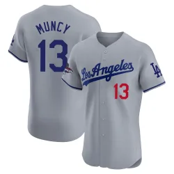 Los Angeles Dodgers Max Muncy Gray Elite Men's Road World Series Champions Player Jersey