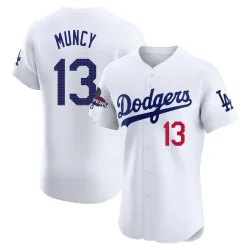 Los Angeles Dodgers Max Muncy White Elite Men's Home World Series Champions Player Jersey