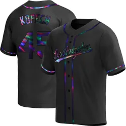 Los Angeles Dodgers Michael Kopech Black Holographic Replica Youth Alternate Player Jersey