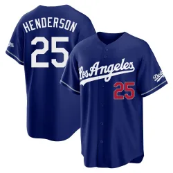 Los Angeles Dodgers Rickey Henderson Royal Limited Youth Alternate Stadium Player Jersey