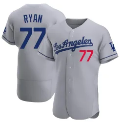 Los Angeles Dodgers River Ryan Gray Authentic Men's Away Player Jersey