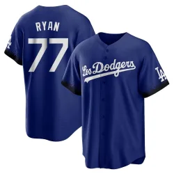Los Angeles Dodgers River Ryan Royal Replica Men's 2021 City Connect Player Jersey