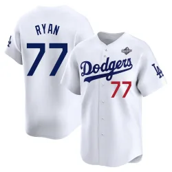 Los Angeles Dodgers River Ryan White Limited Men's Home 2025 World Series Player Jersey