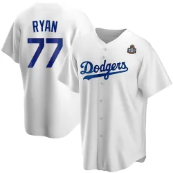 Los Angeles Dodgers River Ryan White Replica Youth Home 2024 World Series Player Jersey