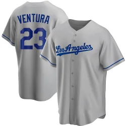 Los Angeles Dodgers Robin Ventura Gray Replica Men's Road Player Jersey