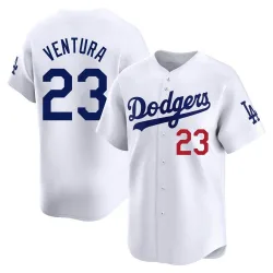 Los Angeles Dodgers Robin Ventura White Limited Men's Home Player Jersey