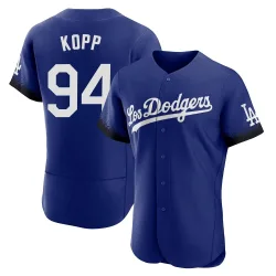 Los Angeles Dodgers Ronan Kopp Royal Authentic Men's 2021 City Connect Player Jersey