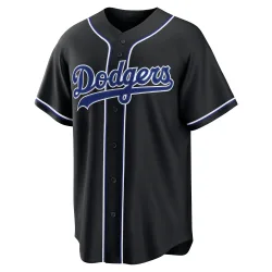 Los Angeles Dodgers Santiago Espinal Black Replica Youth Fashion Out Player Jersey